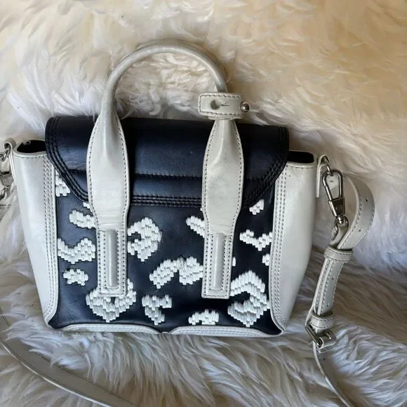 Pashli Bag Phillip Lim Mini Pashli Sale Phillip Lim Pashli Mini Embroidered Leather Satchel Bag In Black And White Pashli Bag Phillip Lim Mini Pashli Sale Phillip Lim Pashli Mini Embroidered Leather Satchel Bag In Black And White